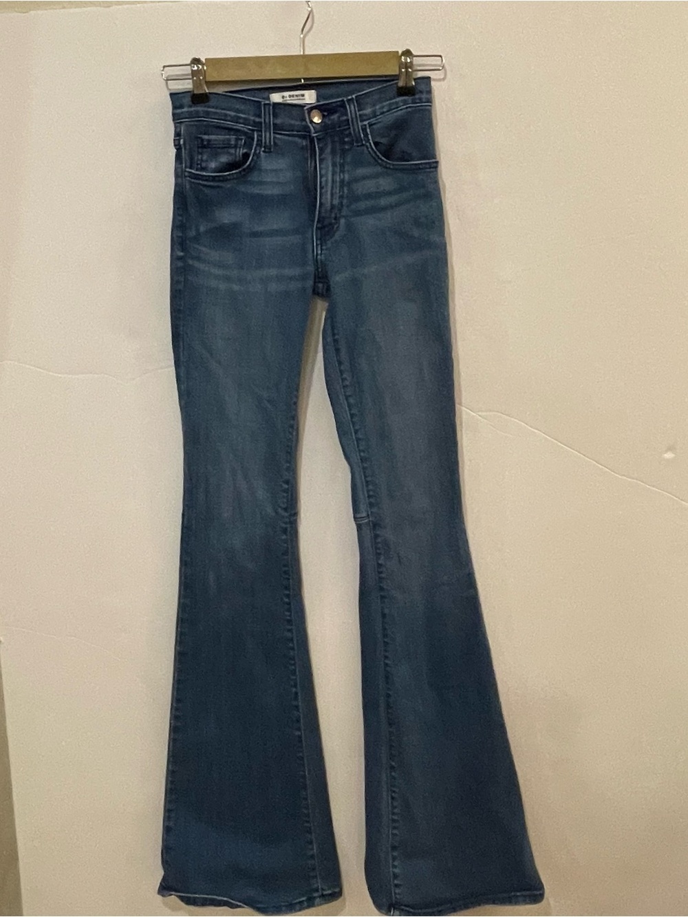 Women's O2 Denim Flared Jeans in Dark Blue